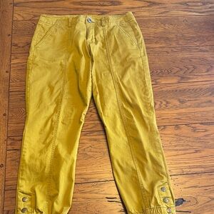 CAbi Mustard Chinos with Button Detail